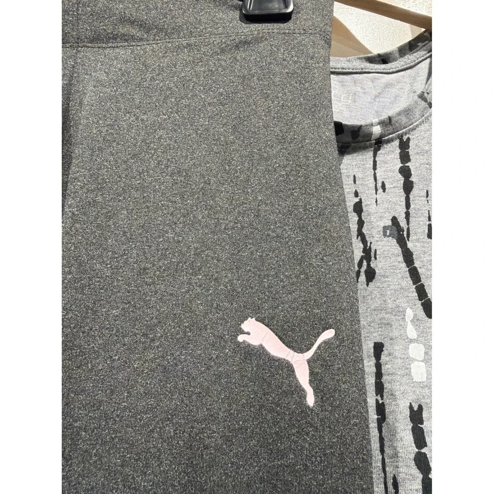 Old Navy Puma BCG Girls Size Medium 8 Black Gray Activewear Bundle Athletic